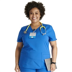 Women's V-Neck 2 Pocket Scrub Top